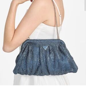 Guess Zalina Rhinestone Frame Clutch